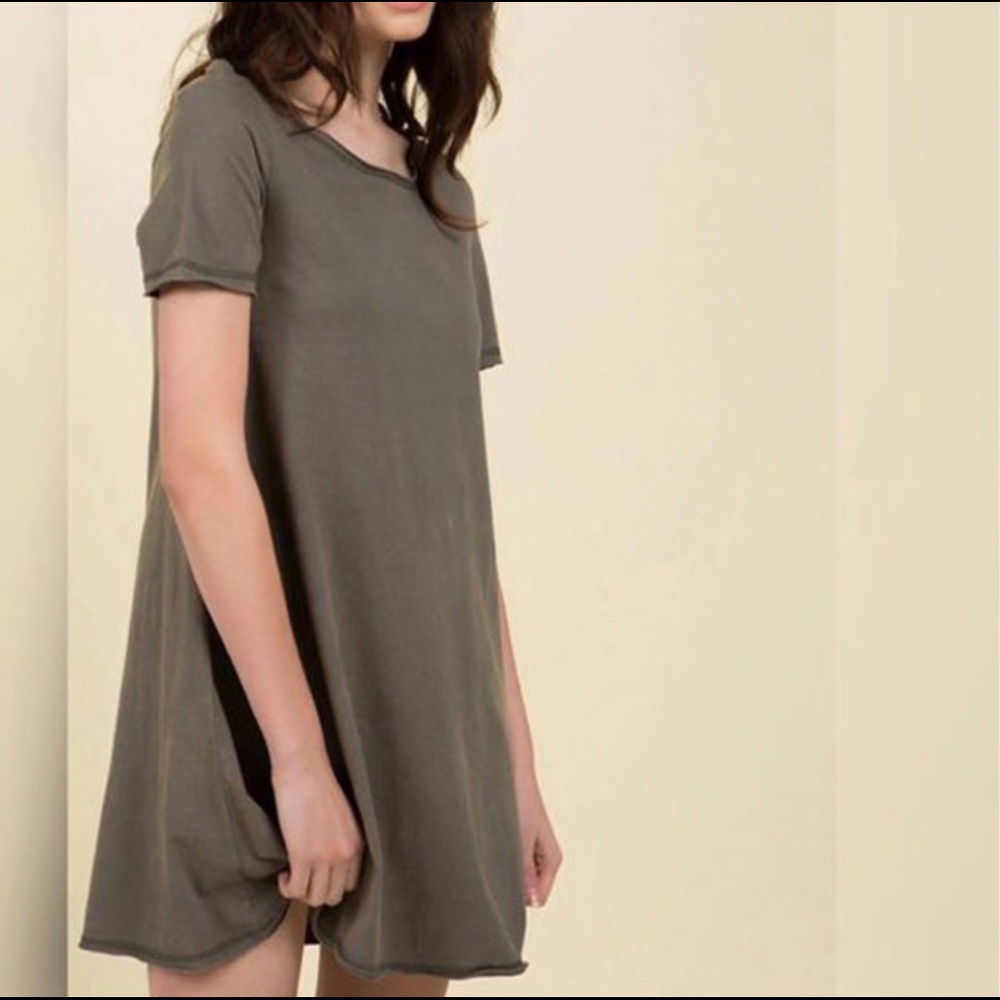 Burn olive dress